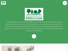 Tablet Screenshot of greenwichgreenandclean.org